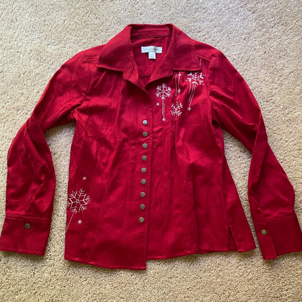 Christopher & Banks Holiday Blazer - Like New! Size Small